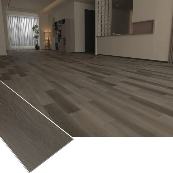 3D Embossed SPC Flooring Realistic Wood Grain Vinyl Tile