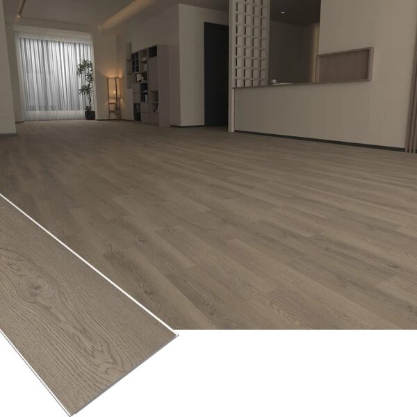 3D Embossed SPC Flooring Realistic Wood Grain Vinyl Tile