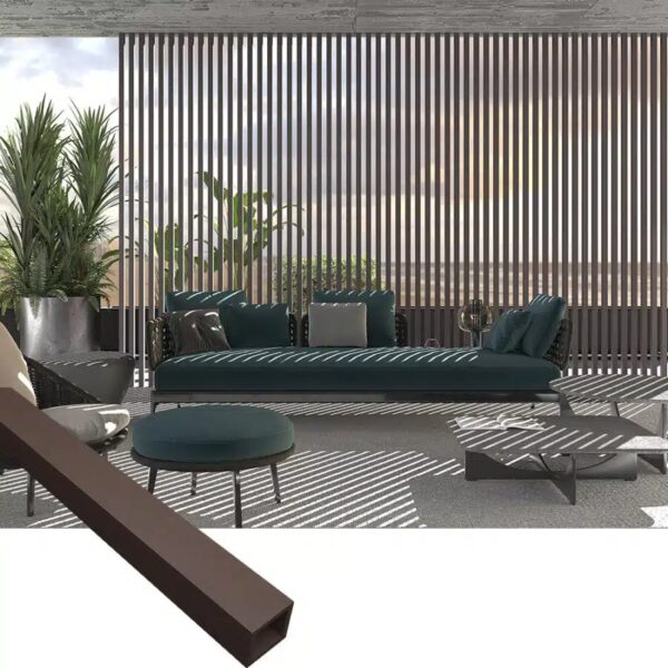 Wooden Color About WPC Timber Tube WTCTB-4530
