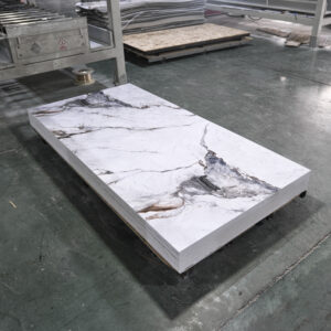 1220*2440mm PVC Marble Sheet 3mm Laminated Wall Cladding for Hotel Office Exterior Interior Walls Chinese Hospital Wall Decor