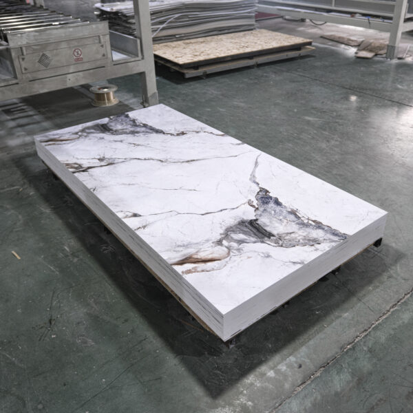 1220*2440mm PVC Marble Sheet 3mm Laminated Wall Cladding for Hotel Office Exterior Interior Walls Chinese Hospital Wall Decor