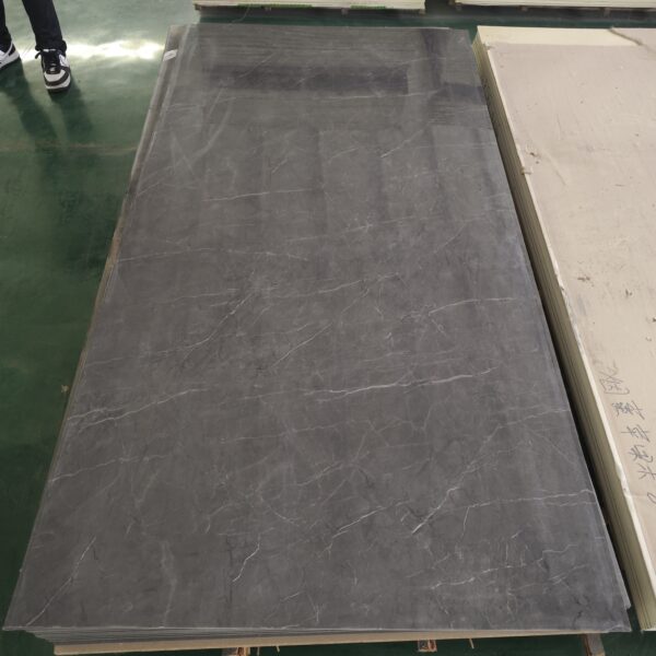 Wholesale Water Ripple 1220 X 2440 X 8MM Carbon Crystal / Bamboo Charcoal Material Wood Veneer Wall Panel Board