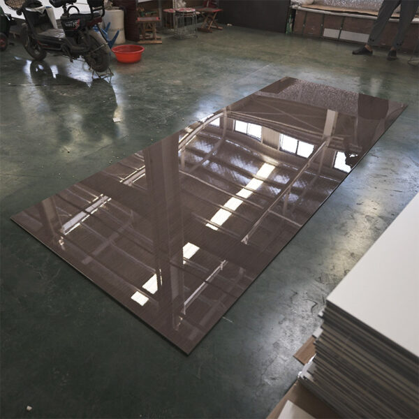 Flexible Marble Texture Decoration Wall Cladding Bamboo Charcoal Fiber Wood Veneer / Carbon Crystal Wall Panel & Board