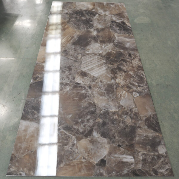 PET Marble Continuous Texture Composite Co-Extruded Bamboo Charcoal Wood Veneer / Carbon Crystal Fiber Wall Panel & Board