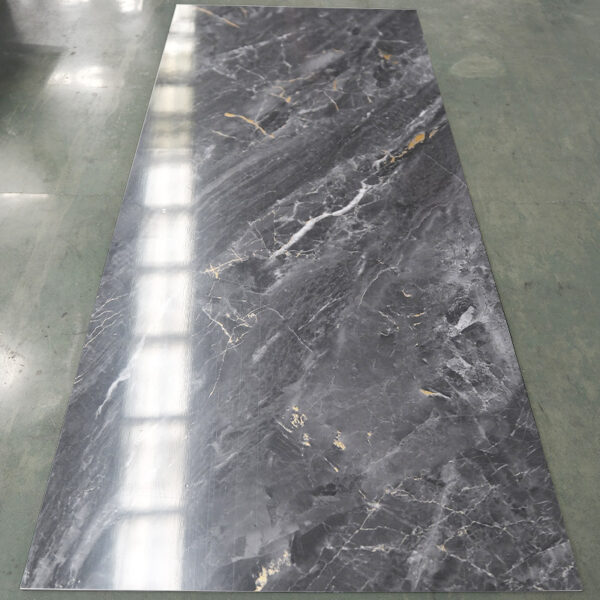 PET Marble Continuous Texture Composite Co-Extruded Bamboo Charcoal Wood Veneer / Carbon Crystal Fiber Wall Panel & Board