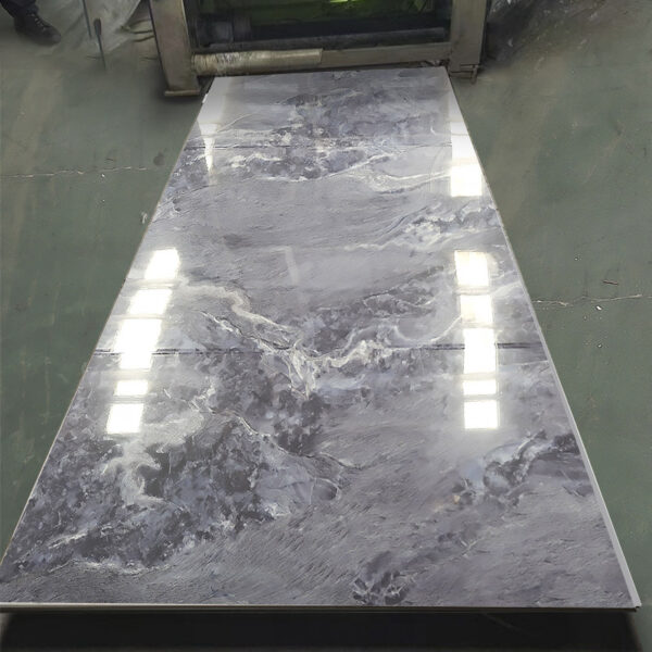 Flexible Bendable Marble Texture Decoration Carbon Crystal Plate / Bamboo Charcoal Fiber Wood Veneer Wall Panel & Board