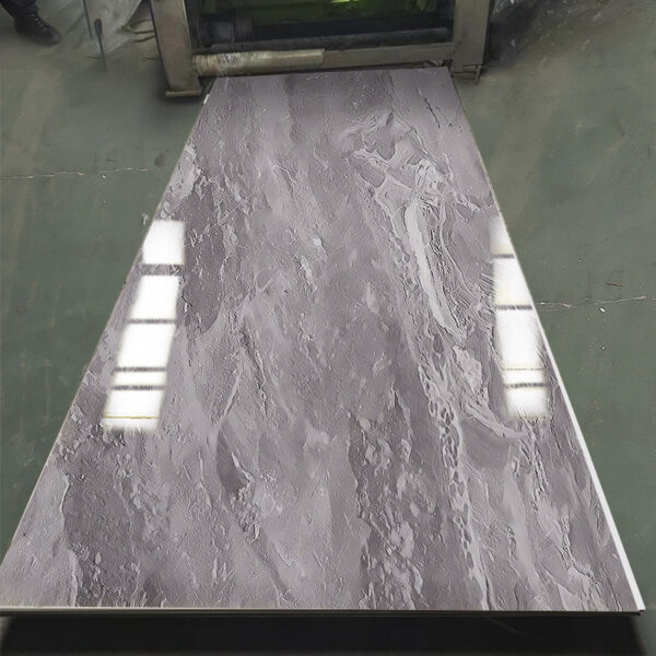 Flexible Bendable Marble Texture Decoration Carbon Crystal Plate / Bamboo Charcoal Fiber Wood Veneer Wall Panel & Board