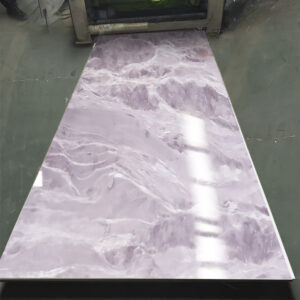 Flexible Bendable Marble Texture Decoration Carbon Crystal Plate / Bamboo Charcoal Fiber Wood Veneer Wall Panel & Board