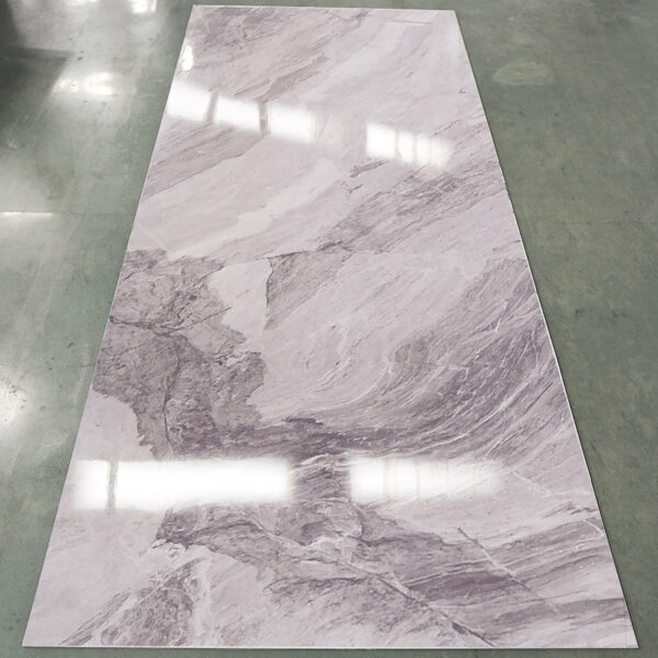 1220*2440mm HD Metal Mirror Film Bamboo Charcoal Fiber Wood Veneer / Carbon Crystal Wall Panel & Board