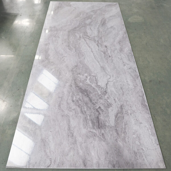 1220*2440mm HD Metal Mirror Film Bamboo Charcoal Fiber Wood Veneer / Carbon Crystal Wall Panel & Board