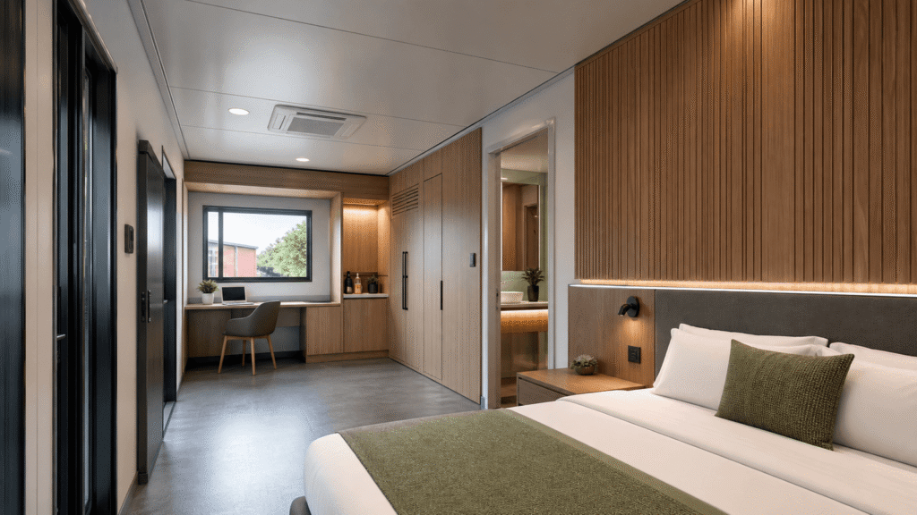 Wall panel dimensions and phased interior fitout planning